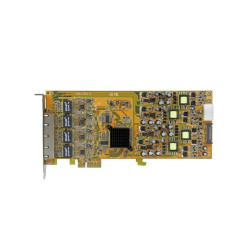 4 Port Gigabit Power over Ethernet PCIe Network Card - PSE / PoE PCI Express NIC