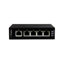 5 Port Unmanaged Industrial Gigabit Ethernet Switch - DIN Rail / Wall-Mountable
