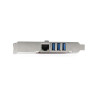 3-port PCI Express USB 3.0 card + Gigabit Ethernet