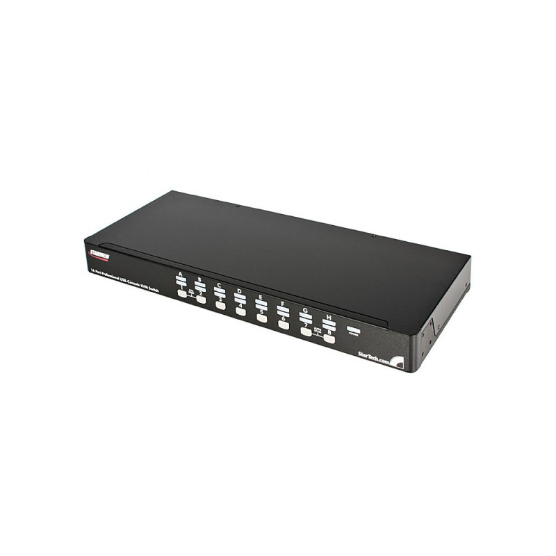 StarTech.com  16 Port 1U Rack Mount USB PS/2 KVM Switch with OSD