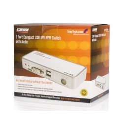 StarTech.com  2 Port USB DVI KVM Switch with Audio and Cables