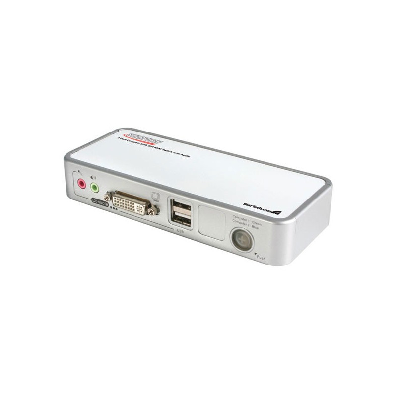 StarTech.com  2 Port USB DVI KVM Switch with Audio and Cables