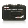 StarTech.com  2 Port Black USB KVM Switch Kit with Audio and Cables