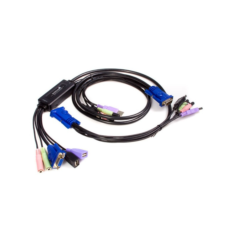 StarTech.com  2 Port USB VGA Cable KVM Switch