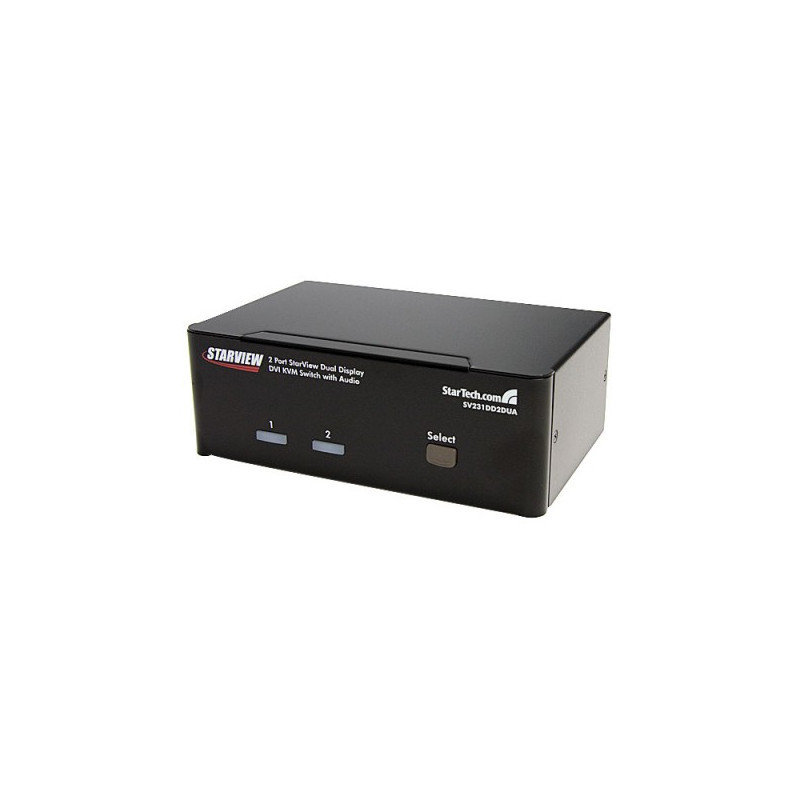StarTech.com  2 Port Dual DVI USB KVM Switch with Audio &amp;amp; USB 2.0 Hub