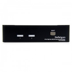 StarTech.com 2 Port High Resolution USB DVI Dual Link KVM Switch with Audio - KVM / audio / USB switch - USB - 2 p