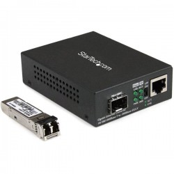 StarTech.com Gigabit Ethernet Fiber Media Converter - Compact - 850nm MM LC - 550m | StarTech.com Media Converters