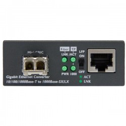StarTech.com Gigabit Ethernet Fiber Media Converter - Compact - 850nm MM LC - 550m | StarTech.com Media Converters