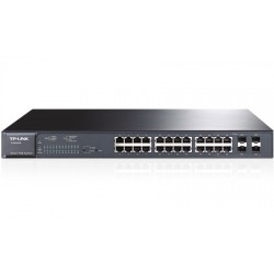 TP-Link TL-SG2424P network switch Managed L2 Gigabit Ethernet (10/100/1000) Power over Ethernet (PoE) 1U Black