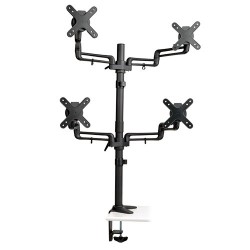 Tripp Lite Quad Full Motion Flex Arm Desk Clamp for 13" to 27" Monitors | Tripp Lite Flat Panel Desk Mounts