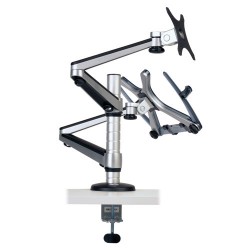 Tripp Lite Full Motion Dual Desk Clamp for 13" to 27" Monitors and Laptops Up to 15" | Tripp Lite Flat Panel Desk Mounts