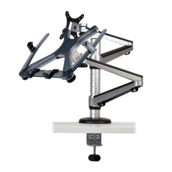 Tripp Lite Full Motion Dual Desk Clamp for 13" to 27" Monitors and Laptops Up to 15" | Tripp Lite Flat Panel Desk Mounts