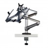 Tripp Lite Full Motion Dual Desk Clamp for 13" to 27" Monitors and Laptops Up to 15" | Tripp Lite Flat Panel Desk Mounts