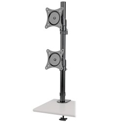 Tripp Lite Dual Vertical Flat-Screen Desk Stand / Clamp Mount for 15 to 27 Flat-Screen Displays | Tripp Lite Flat Panel Desk Mou