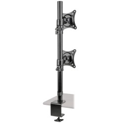 Tripp Lite Dual Vertical Flat-Screen Desk Stand / Clamp Mount for 15 to 27 Flat-Screen Displays | Tripp Lite Flat Panel Desk Mou