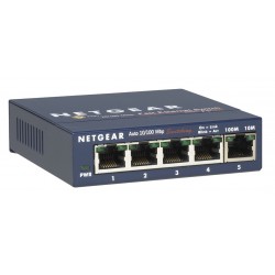 NETGEAR FS105 Unmanaged L2 Fast Ethernet (10/100) Blue
