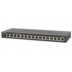 NETGEAR GS316 Unmanaged Gigabit Ethernet (10/100/1000) Black