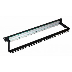 24 Port Cat6 UTP CCS Elite Patch Panel