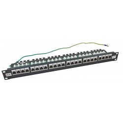 24 Port Cat6a FTP Shielded CCS 20/20 Right Angled  Patch Panel
