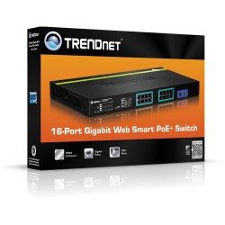Trendnet TPE-1620WS 16-Port Gigabit Web Smart PoE+ Switch