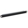 24 Port Thru-Coupler Cat6 UTP RJ45 Patch Panel