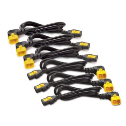 APC AP8704R-WW Power Cord Kit (6 ea), Locking, C13 to C14 (90 Degree), 1.2m