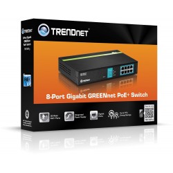 Trendnet TPE-TG81g 8-Port Gigabit GREENnet PoE+ Switch 