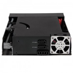 StarTech.com Dual Bay 5.25" Trayless Hot Swap Mobile Rack Backplane for 2.5" and 3.5" SATA/SAS HDD or SSD with Fan | StarTech.co
