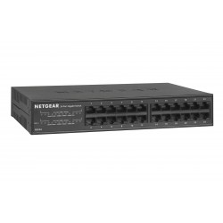 NETGEAR GS324 Unmanaged Gigabit Ethernet (10/100/1000) 1U Black