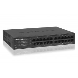 NETGEAR GS324 Unmanaged Gigabit Ethernet (10/100/1000) 1U Black