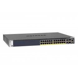 NETGEAR M4300-28G-PoE+(1000W)/US/EMEA Managed Gigabit Ethernet (10/100/1000) Power over Ethernet (PoE) 1U Black