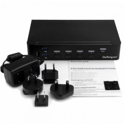 StarTech.com 4-Port DisplayPort KVM Switch - USB 3.0 - 4K | StarTech.com KVM Solutions