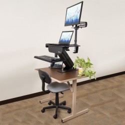 Tripp Lite WorkWise Standing Desk-Clamp Workstation | Tripp Lite Flat Panel Desk Mounts
