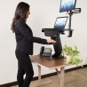 Tripp Lite WorkWise Standing Desk-Clamp Workstation | Tripp Lite Flat Panel Desk Mounts