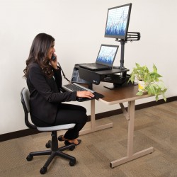 Tripp Lite WorkWise Standing Desk-Clamp Workstation | Tripp Lite Flat Panel Desk Mounts