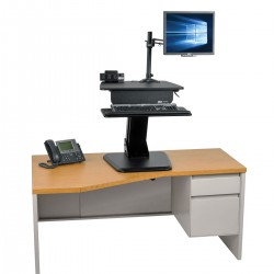 Tripp Lite WorkWise Standing Desktop Workstation | Tripp Lite Flat Panel Desk Mounts