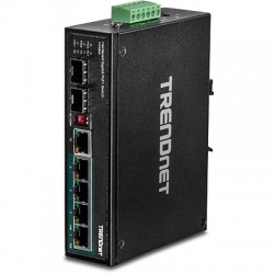 Trendnet TI-PG62 Unmanaged Gigabit Ethernet (10/100/1000) Power over Ethernet (PoE) Black network switch