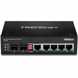 Trendnet TI-PG62 Unmanaged Gigabit Ethernet (10/100/1000) Power over Ethernet (PoE) Black network switch