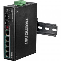 Trendnet TI-PG62 Unmanaged Gigabit Ethernet (10/100/1000) Power over Ethernet (PoE) Black network switch