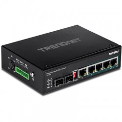 Trendnet TI-PG62 Unmanaged Gigabit Ethernet (10/100/1000) Power over Ethernet (PoE) Black network switch