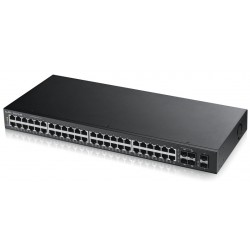 ZyXEL GS2210-48 Unmanaged L2 Gigabit Ethernet (10/100/1000) 1U Black