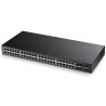 ZyXEL GS2210-48 Unmanaged L2 Gigabit Ethernet (10/100/1000) 1U Black