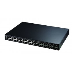 ZyXEL GS2210-48HP Managed L2 Gigabit Ethernet (10/100/1000) Power over Ethernet (PoE) 1U Black