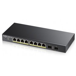 ZyXEL GS1900-10HP Managed L2 Gigabit Ethernet (10/100/1000) Power over Ethernet (PoE) Black