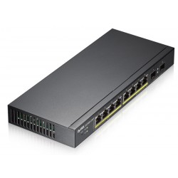 ZyXEL GS1900-10HP Managed L2 Gigabit Ethernet (10/100/1000) Power over Ethernet (PoE) Black