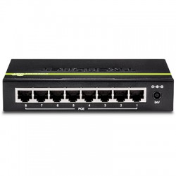 Trendnet TPE-TG82G Gigabit Ethernet (10/100/1000) Power over Ethernet (PoE) Black network switch