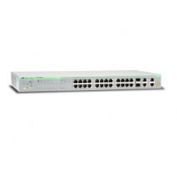 Allied Telesis AT-FS750/28PS Managed Gigabit Ethernet (10/100/1000) Power over Ethernet (PoE) Grey network switch