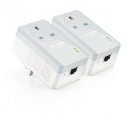TP-Link Passthrough Powerline 600 Starter Kit, 1 Port