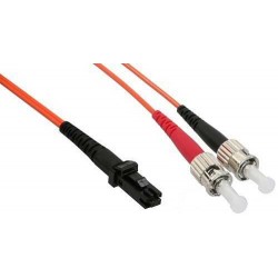 InLine 2m MTRJ/ST 2m Orange fiber optic cable