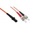 InLine 2m MTRJ/ST 2m Orange fiber optic cable